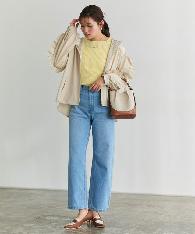 166cm / イエロー / ボートネック / M