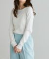 163cm / オフホワイト / ボートネック / M