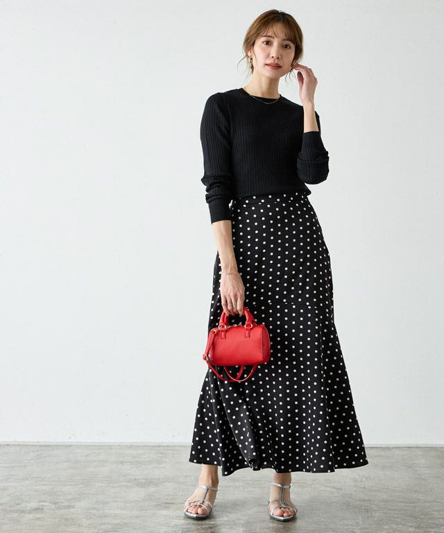 165cm / ブラック / クルーネック / M