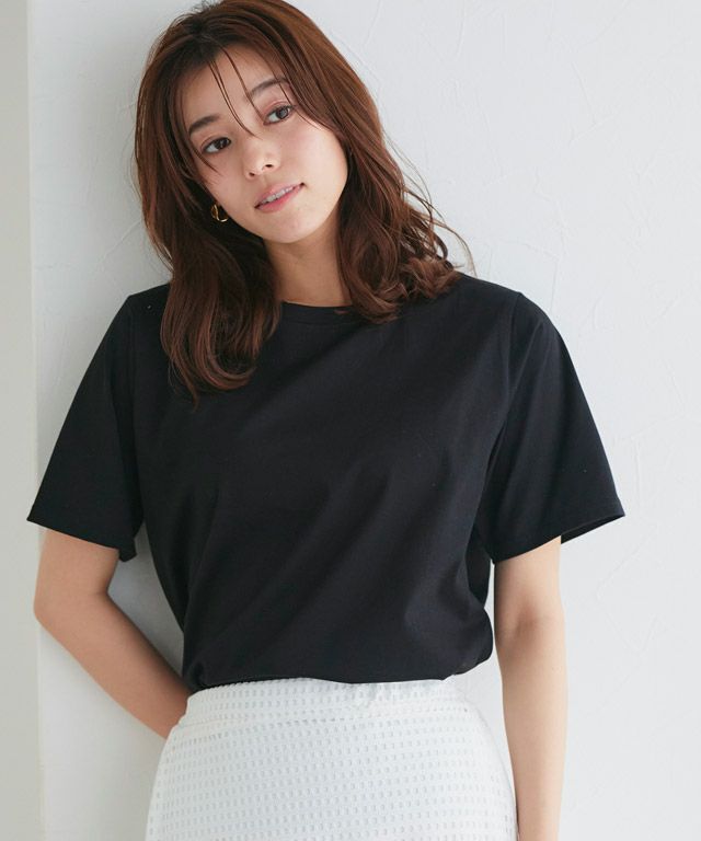 167cm / ブラック / クルーネック / M