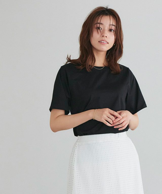 167cm / ブラック / クルーネック / M