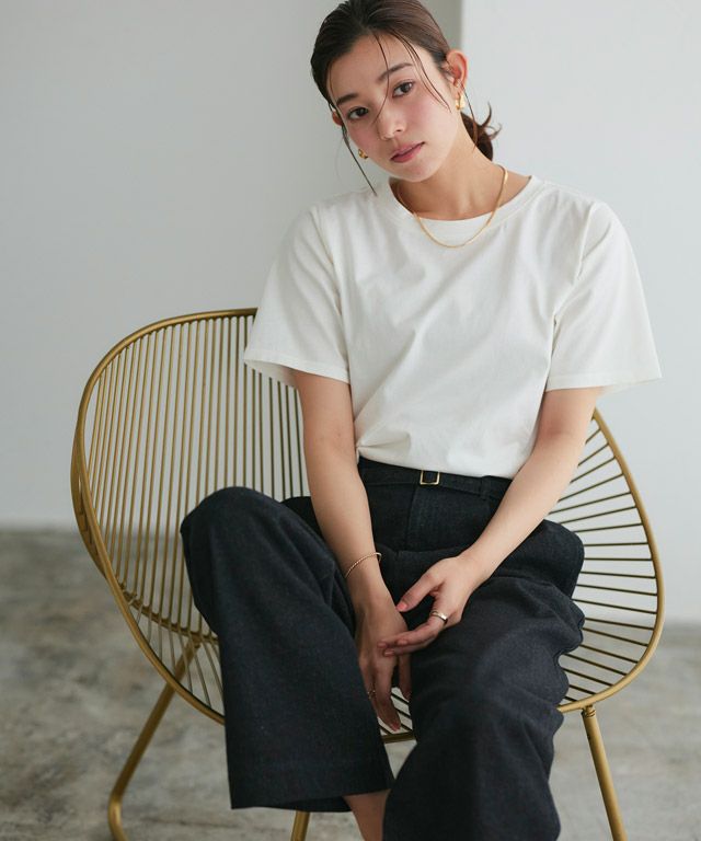 167cm / オフホワイト / クルーネック / M