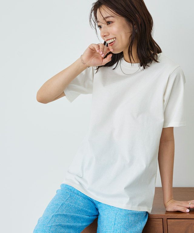 167cm / オフホワイト / クルーネック / M