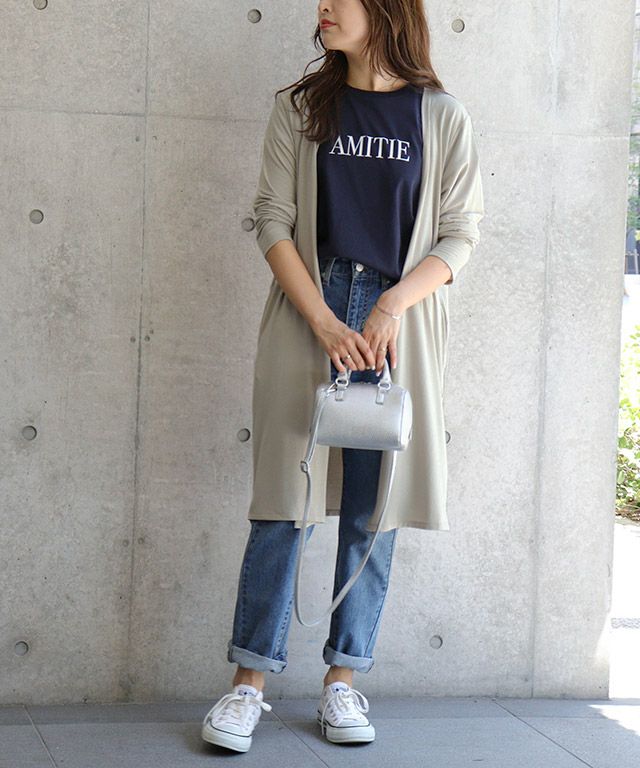 157cm / ライトグレージュ / ミドル丈 / M