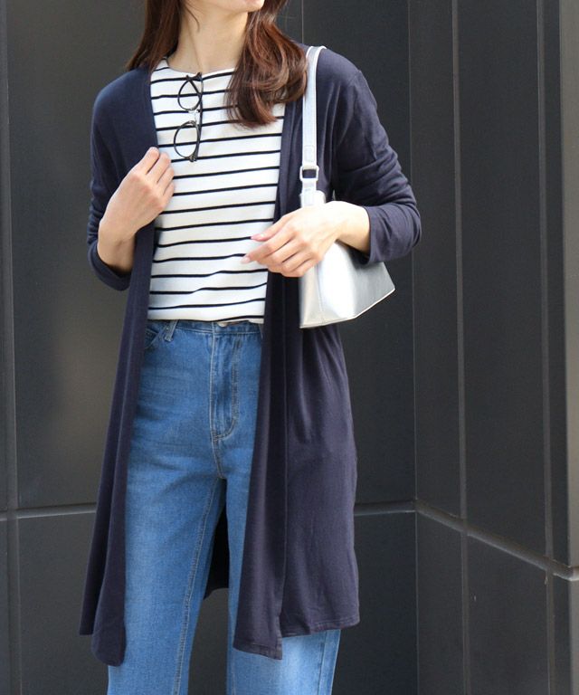 163cm / ネイビー / ミドル丈 / M