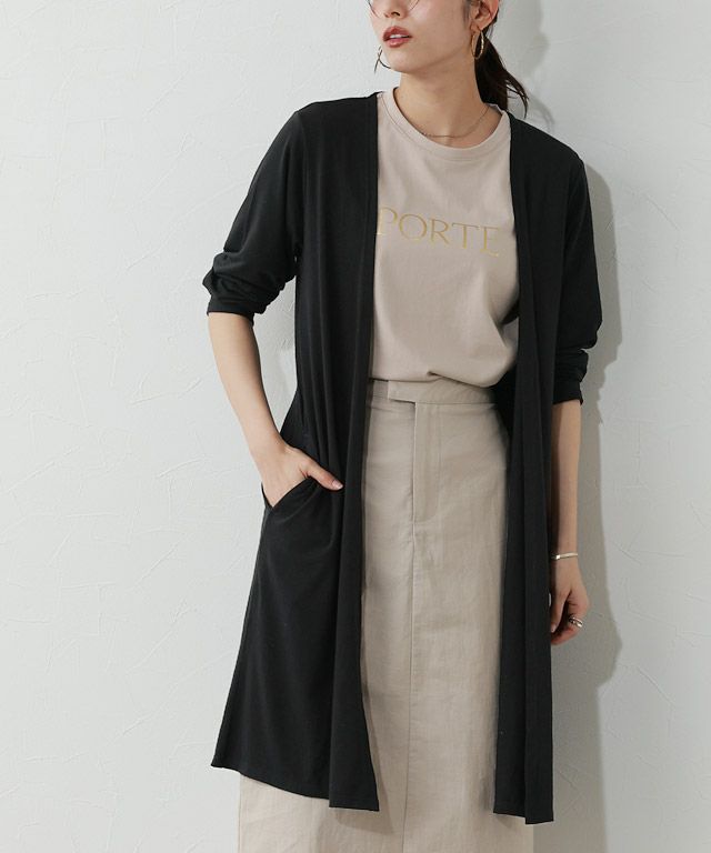 167cm / ブラック / ミドル丈 / M