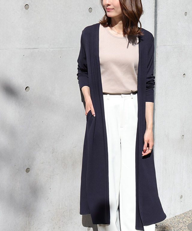 163cm / ネイビー / ロング丈 / M