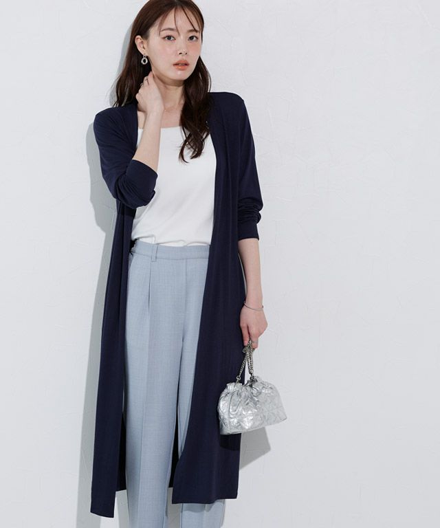 166cm / ネイビー / ロング丈 / M