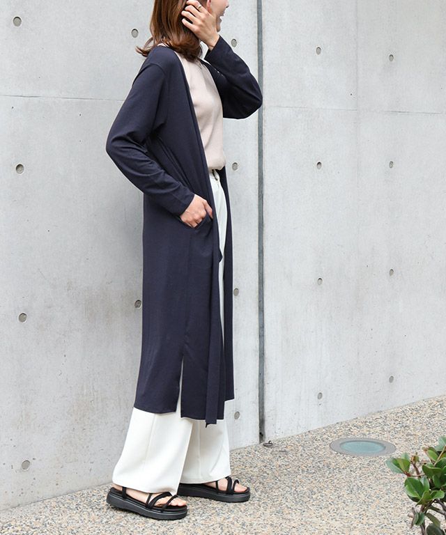 163cm / ネイビー / ロング丈 / M