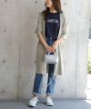 157cm / ライトグレージュ / ミドル丈 / M
