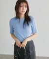 166cm / ライトブルー / ボートネック / M