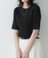 167cm / ネイビー / ボートネック / M