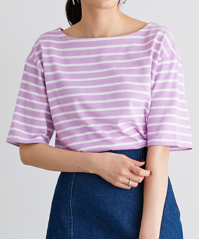 カラーボーダーTシャツ