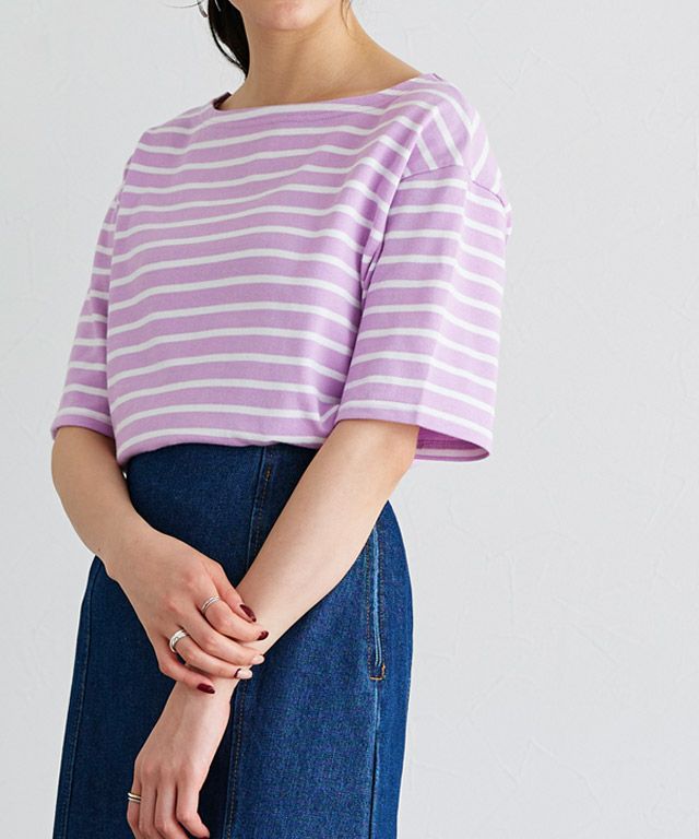 カラーボーダーTシャツ