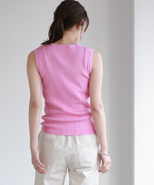 167cm / ピンク / Vネック / M