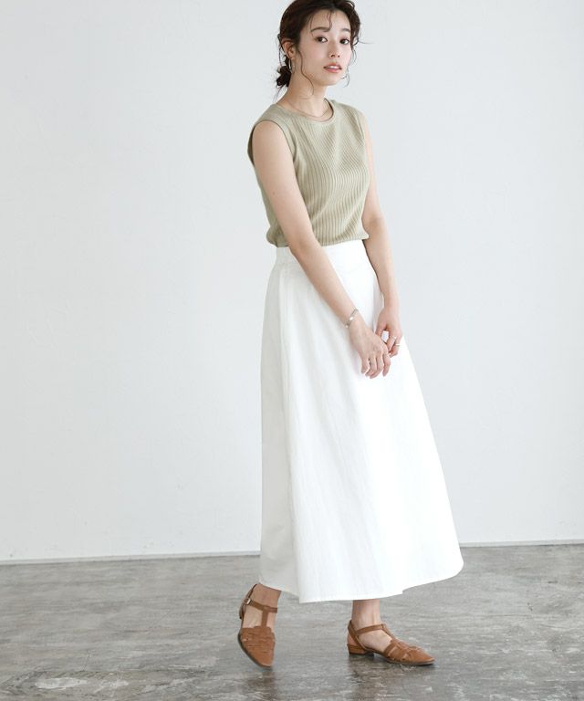 167cm / グレージュ / ボートネック / M