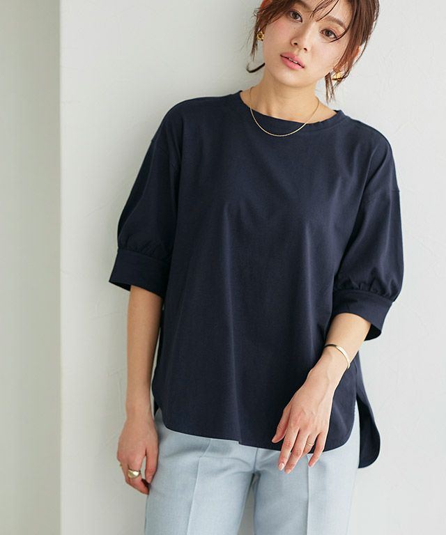 パフスリーブチュニックTシャツ