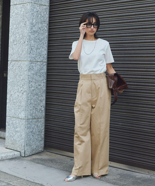 166cm / オフホワイト / Uネック / M