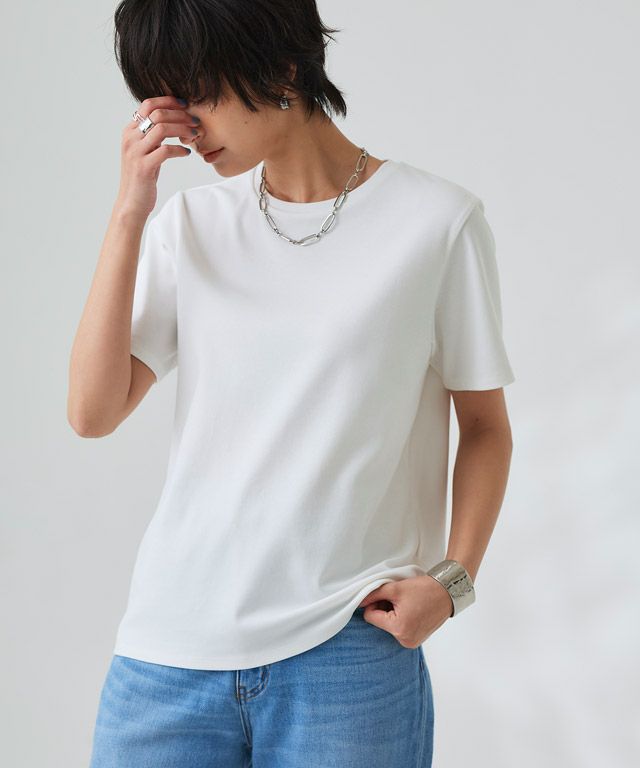 166cm / オフホワイト / Uネック / M