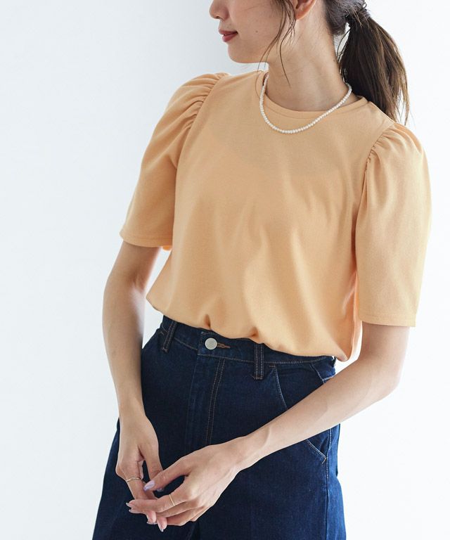 ポンチパフスリーブTシャツ