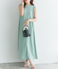 タックスリーブロングワンピース