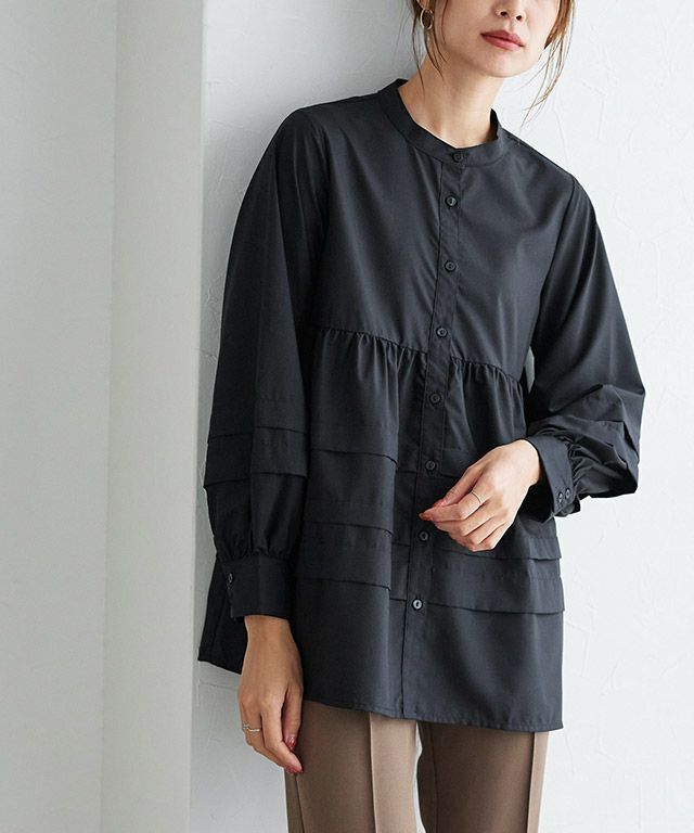 ティアードチュニックブラウス