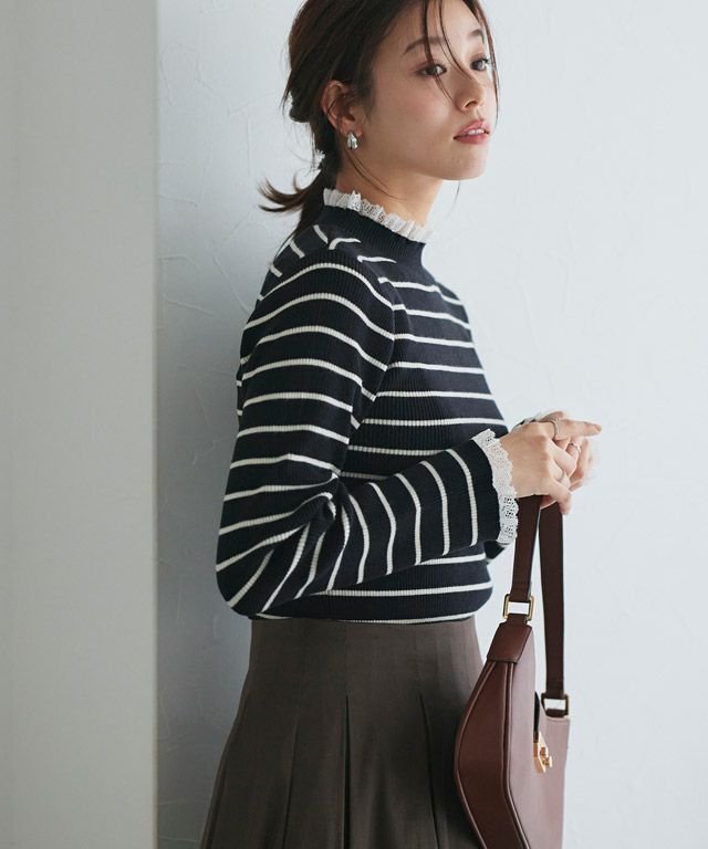 167cm / ライトグレー×ホワイト / M