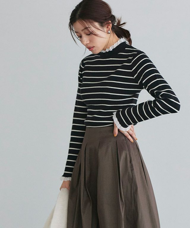 167cm / ライトグレー×ホワイト / M