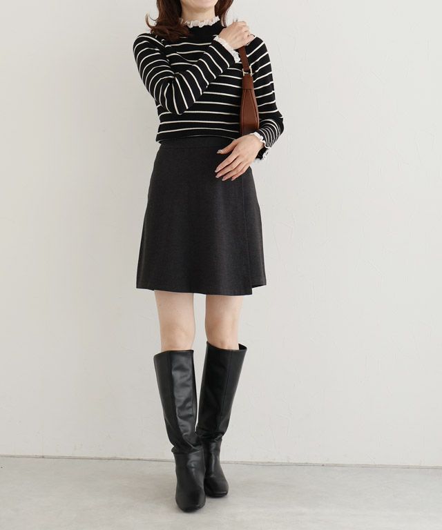 163cm / ボーダー×ホワイト / M