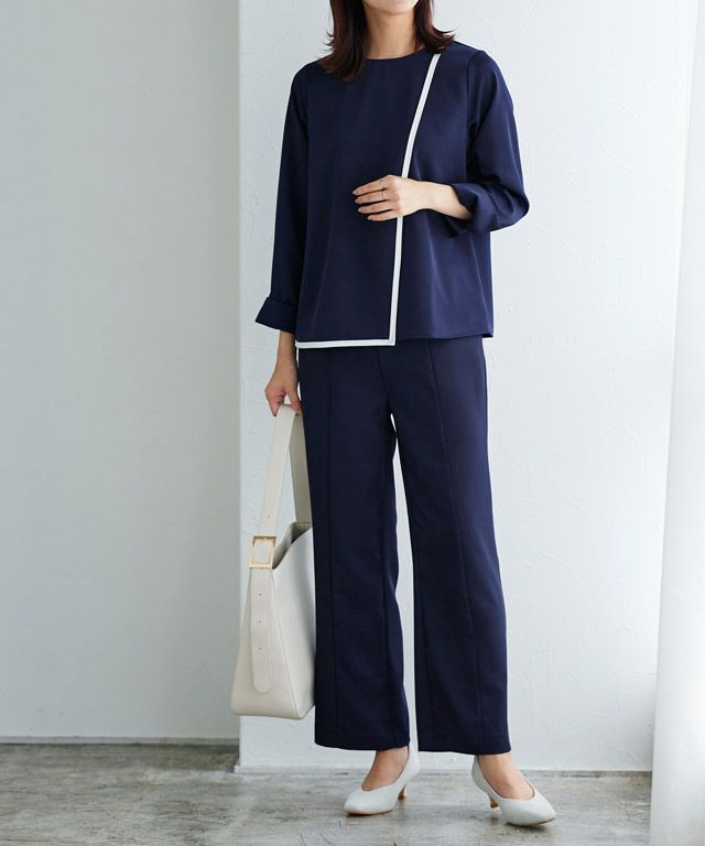 センターシームスリットパンツ パンツ レディース ボトムス・再
