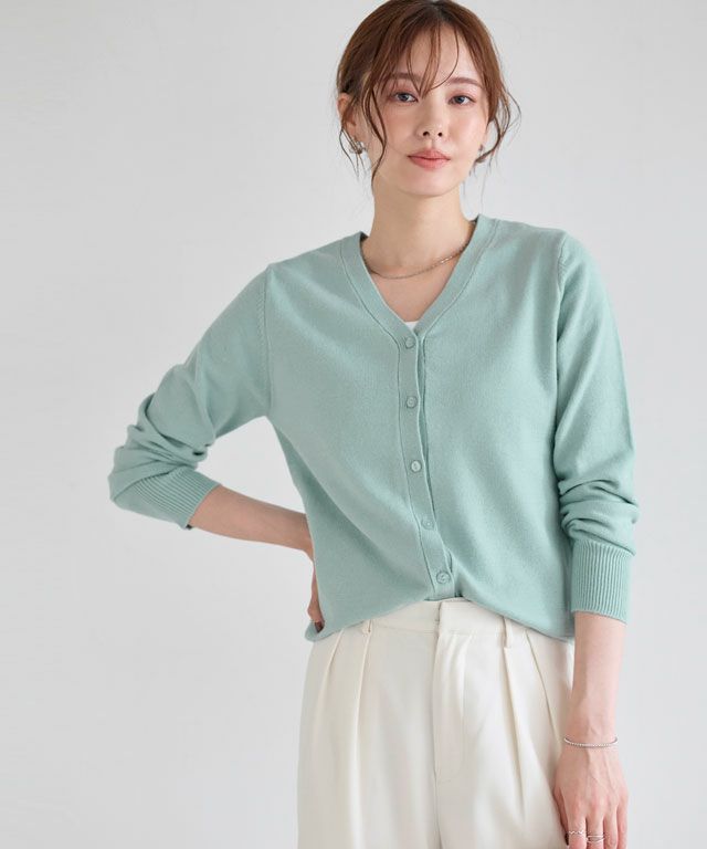 ★ルシアンペラフィネ カシミヤ100% カーディガン ピンク 国内正規品 ☆ルシアンペラフィネ カシミヤ100% カーディガン ピンク 国内