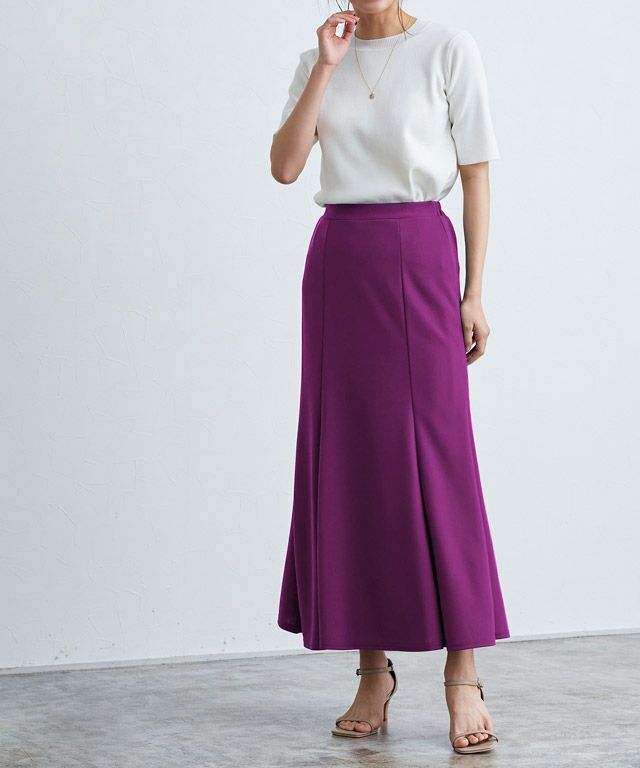 新品タグ付き✨MARK＆LONAストレッチスカート 総柄ピンクM 新品タグ付き】MARK＆LONAストレッチスカート 総柄ピンクM