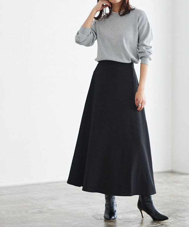 167cm / ロング丈 / ブラック / M