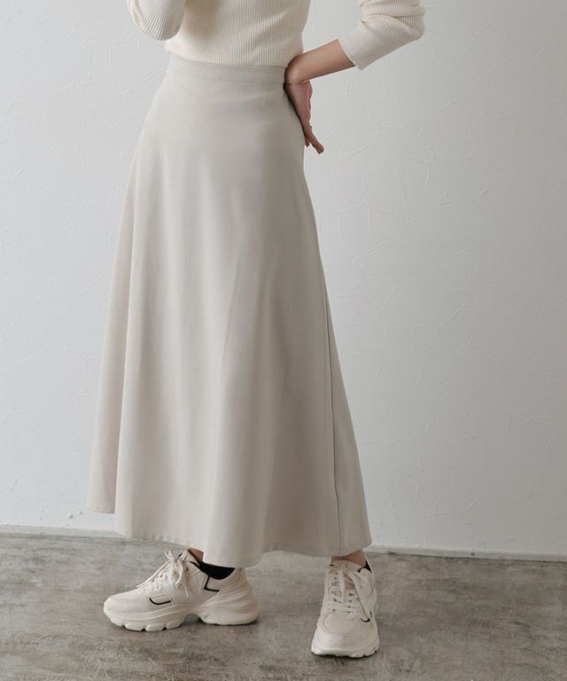 163cm / ロング丈 / ライトグレージュ / M