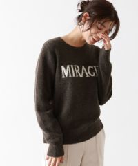 ふんわりシャギーロゴニット