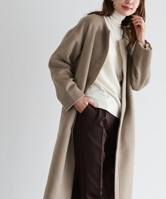 シャギーノーカラーコート【スピード配送】 | 【公式】Pierrot（ピエロ