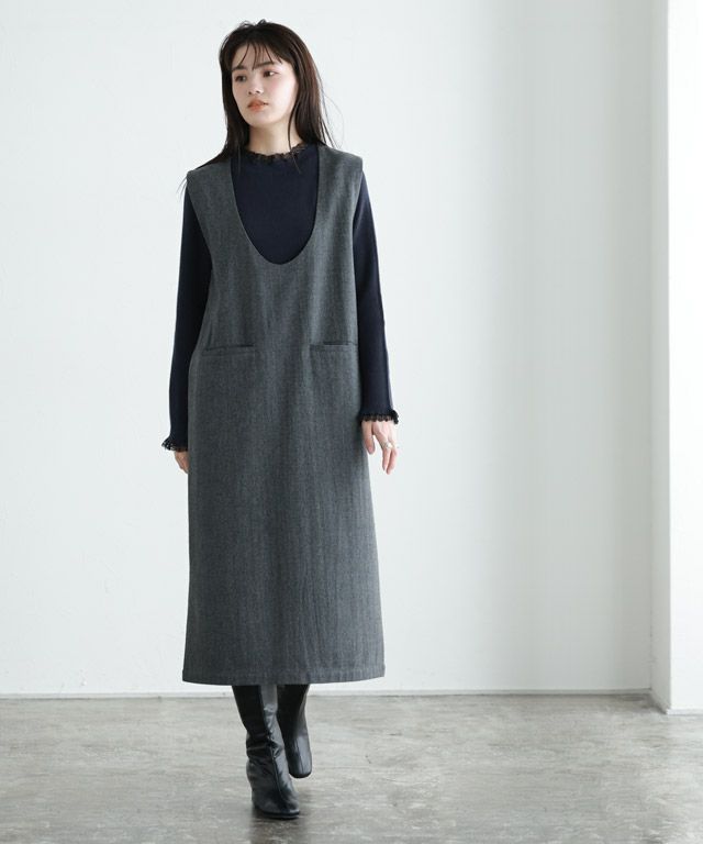 163cm / ネイビー×ブラック / M