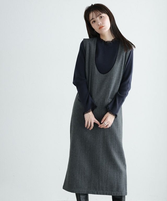 163cm / ネイビー×ブラック / M