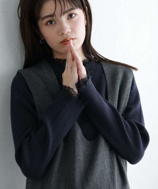 163cm / ネイビー×ブラック / M