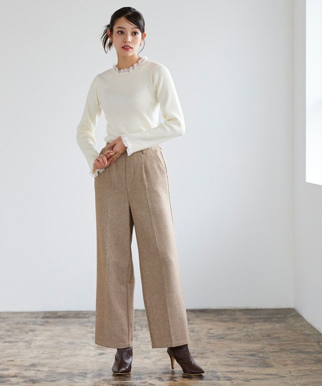 167cm / オフホワイト×ホワイト / M