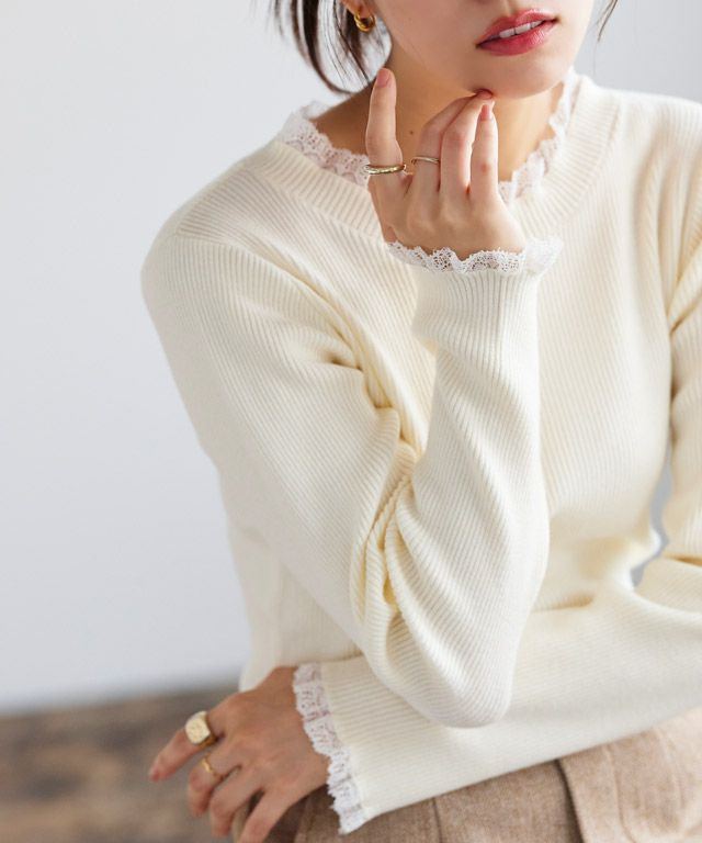 167cm / オフホワイト×ホワイト / M