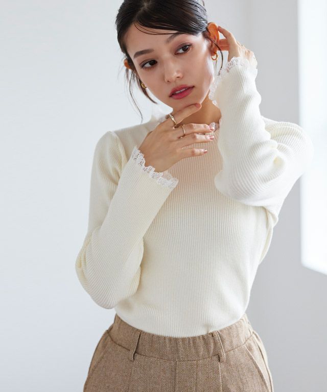 167cm / オフホワイト×ホワイト / M