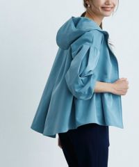 フーディバックタックフレアブルゾン