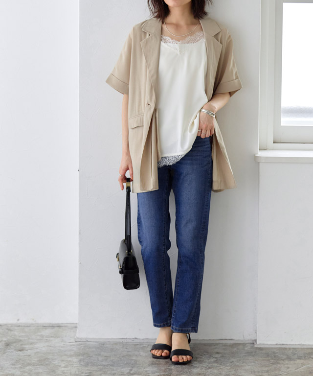 166cm / サックス / M