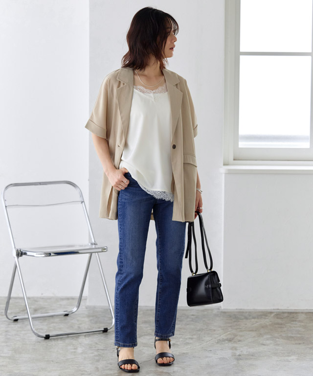 167cm / サックス / M