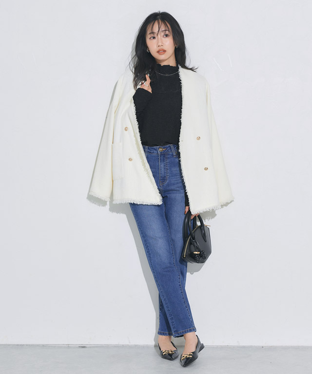 167cm / サックス / M