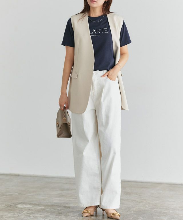 166cm / A / ネイビー×オフホワイト / M