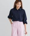 ラグラン切り替えブラウス