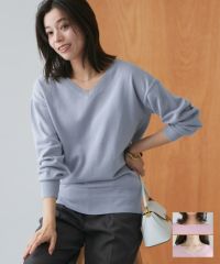 ネックが選べる綿100％ニット