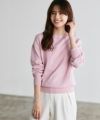 163cm / ライトピンク / ボートネック / M